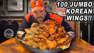 Phillies' "Wingturion" 100 Jumbo Korean Fried Chicken Wings Challenge Was Bigger Than Expected!!