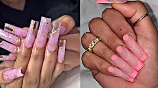 Pink Nails Art Inspiration  Baddie Nail Compilation 