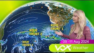 09 - 11 Augustus 2024 | Vox-weer LANGNAWEEK-voorspelling