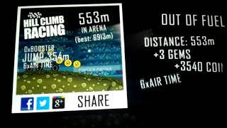 Hill climb racing gameplay arena