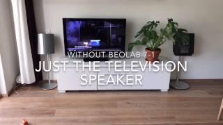 BEOLAB 7-1 versus speakers of the Sony Bravia