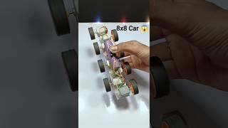 8x8 Car || How to make car with dc motor #hackerpritam #car #motor #shorts