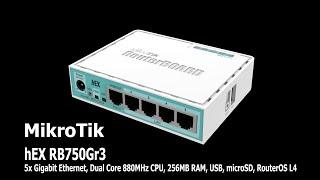 Mikrotik hEX RB750Gr3 UNBOXING