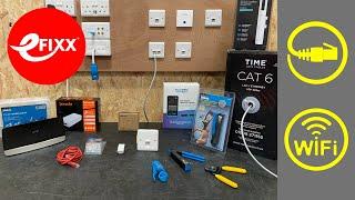 How a wired network installation is the solution to home wifi problems.