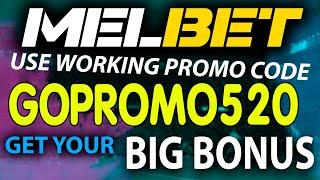 Promo code melbet . Get your big bonus melbet for 1500$ . Working promo code melbet - GOPROMO520