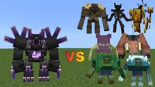 Amethyst Colossus vs New Mutant More Bosses | Minecraft Java | Mob Battle