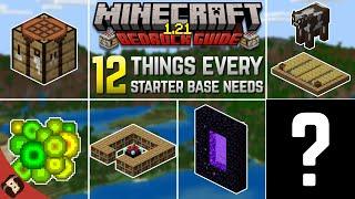 12 Things EVERY Starter Base Needs | Minecraft Bedrock Guide 1.21 EP 10