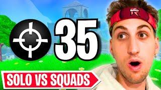 35 Eliminations Solo VS Squads Ranked! (INSANE)