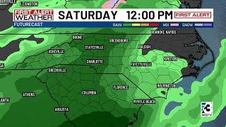 Workweek to end dry ahead of Saturday rain around Charlotte