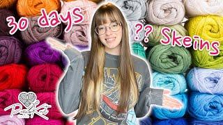 How much yarn did I use in September?