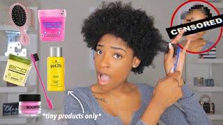 Doing A Slick Bun Only Using Mini Products | Eva Williams