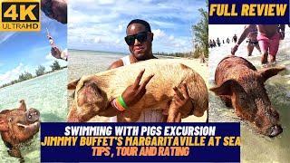 [4K] Swim with Pigs Excursion Review and Tour | Margaritaville at Sea | #MrBucketlist