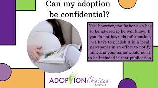 Can my adoption be confidential in Arizona?