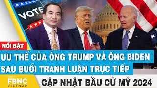 Ưu thế của ông Trump và ông Biden sau buổi tranh luận trực tiếp | Cập nhật Bầu cử Mỹ 2024