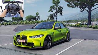 BMW M3 G80 Competition - Pacific Coast Highway - Assetto Corsa | Thrustmaster TX