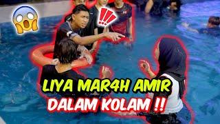 LIYA MAR4H AMIR DALAM KOLAM !! - SELAM PALING LAMA !