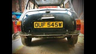 Classic Mini Clubman Budget Restoration - Boot Hinge Panel & More Accident Damage