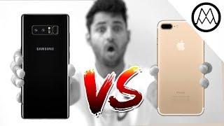 Samsung Galaxy Note 8 vs iPhone 7 Plus - ULTIMATE Comparison