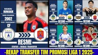 REKAP TRANSFER TIM PROMOSI LIGA 1 MUSIM 2025-2026 | RAFINHA JOIN PERSIB | PERSIJAP - PSIM JOGJA