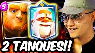 ¡Humillé A Mis Rivales con *2 MEGA TANQUES*! (monje + gigante imparable ️) Clash Royale