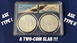 2021 Silver Eagles -- Types I & II -- PCGS MS 70