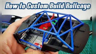 How to Build Custom Rollcage 1/24 Scale model car. Tamiya, Fujimi, Aoshima, Hasegawa.