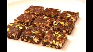 Dates and Nuts Burfi [Khajur burfi]-No Sugar, No jaggery, Only in 5 min, High protein snack