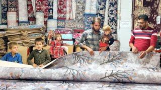 Buying heating equipment by Hossein for children in the cold winter 