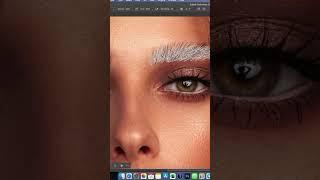 Eyebrow retouching in photoshop #makeup #mua #brows #retouch #edit browsedit #photoshop #photoedit