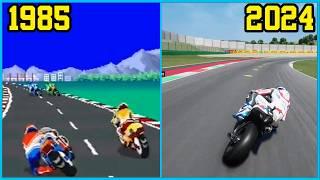 MOTORCYCLE RACING video games evolution [1985 - 2024]