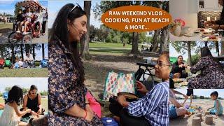 Indian Homemaker Weekend Vlog - Homemade Veggie Burgers, Summer Days in Canada, A Day at the Beach