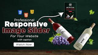 Creating a Stunning Responsive Image Slider from Scratch: HTML CSS JavaScript Tutorial