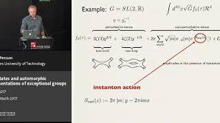 Daniel Persson - BPS-states and automorphic representations of exceptional groups