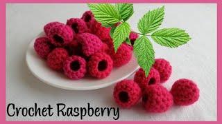Crochet Raspberry fruits