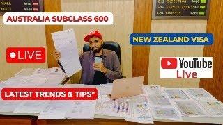 "Live Discussion: Australia Subclass 600 & New Zealand Visa Trends & Tips"