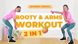 BOOTY & ARMS Workout with Dumbbell | Bokong & Lengan Kencang untuk Pemula