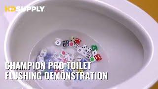 Champion PRO Toilet Flushing Demo | HD Supply