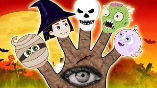 Halloween Finger Family Songs and Spooky Nursery Rhymes For Kids by HooplaKidz Toons