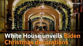 White House unveils Biden Christmas decorations