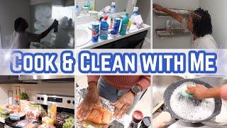 *NEW* COOK & CLEAN WITH ME | DEEP CLEANING BATHROOM | SATISTIFYING RELAXING CLEANING | ASMR | HACKS