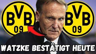 BvB: Eilmeldung! Alle überrascht! Hans-Joachim Watzke Jetzt bestätigt! BvB-Neuigkeiten! #bvb #bild