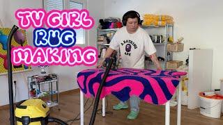 Making “TV Girl” rug with me | full tufting process step by step | 3D rug