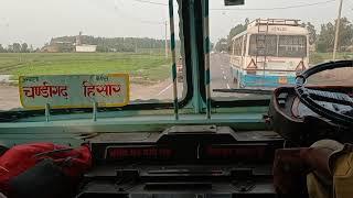 Dangerous driving by Haryana roadways overtaking Haryana rodways hisar