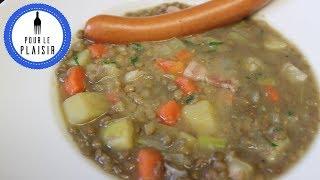 Linsensuppe - Linseneintopf mit Würstchen / Thomas kocht