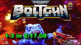 Warhammer 40K: Boltgun Speedrun 1-3 in 2:17.08