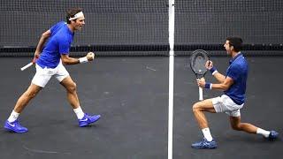 Federer and Djokovic first doubles pairing at Laver Cup 2018!