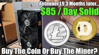 Antminer L9 3 Months Later - Buy The Coin Or The Miner?