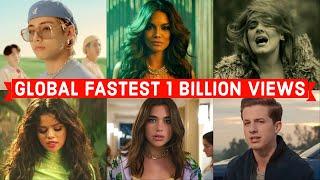 Global Fastest Songs to Reach 1 Billion Views on Youtube of All Time (fastest mv to reach 1 billion)