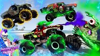 Monster Jam INSANE Racing, Freestyle and High Speed Jumps #53 | BeamNG Drive | Grave Digger