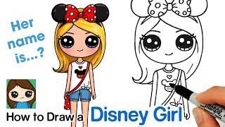 How to Draw a Disney Cute Girl Easy